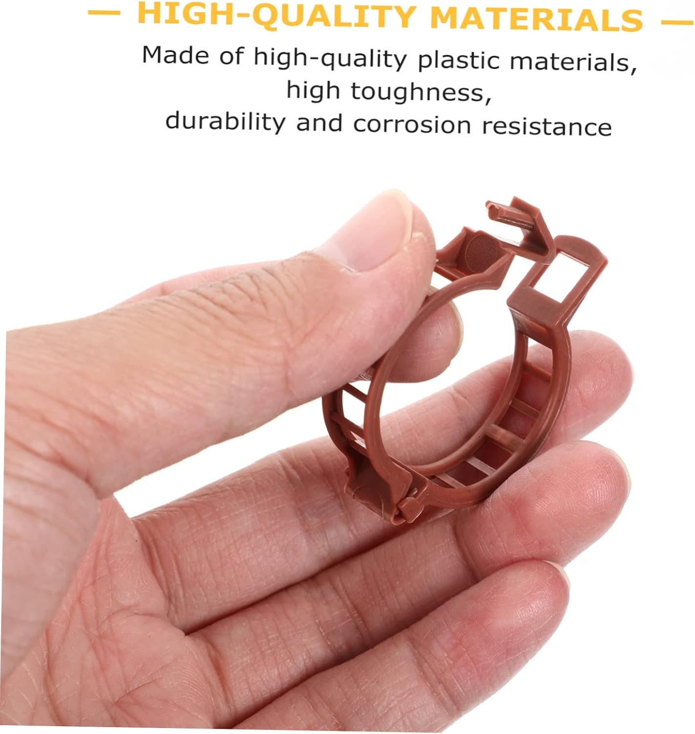 HAKIDZEL 100Pcs Plastic Plant Clip Gardening Clamps Grafting Plant Clip for Garden Supplies Use as Stake for Indoor Outdoor image number 2