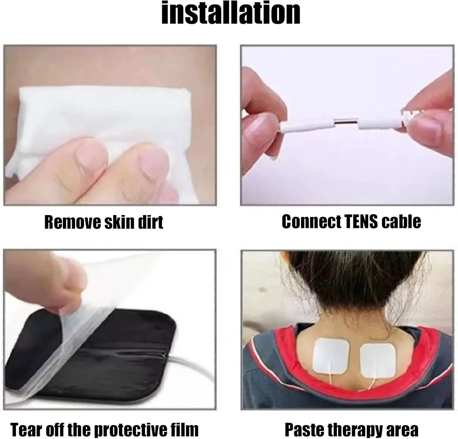 RIBHNXHI Gel Pads Replacement Unit Set Pack for Massager 10 Gel Pads with Strong Adhesive for Pain Relief Therapy image number 1