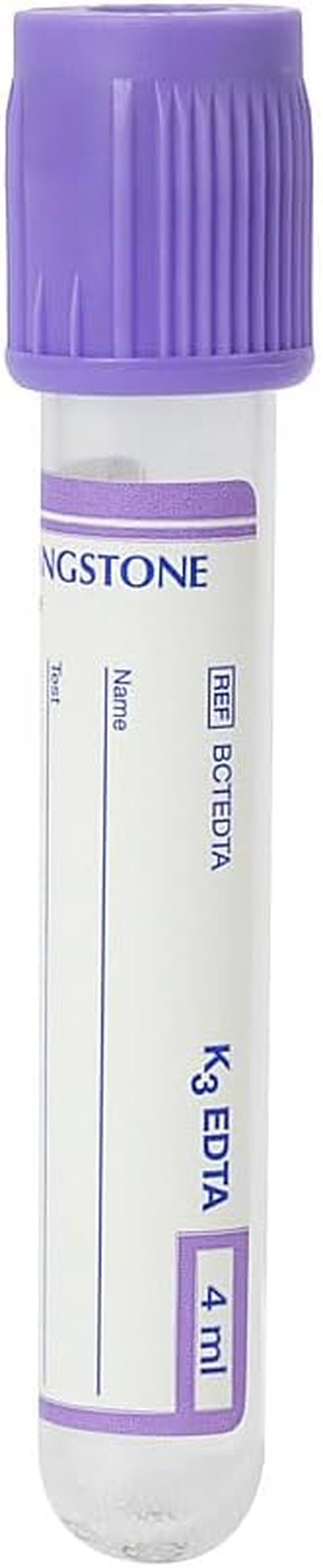 Livingstone Blood Collection Plastic Tube with K3 EDTA, 13 Mm X 75 Mm Size (Pack of 100) image number 1