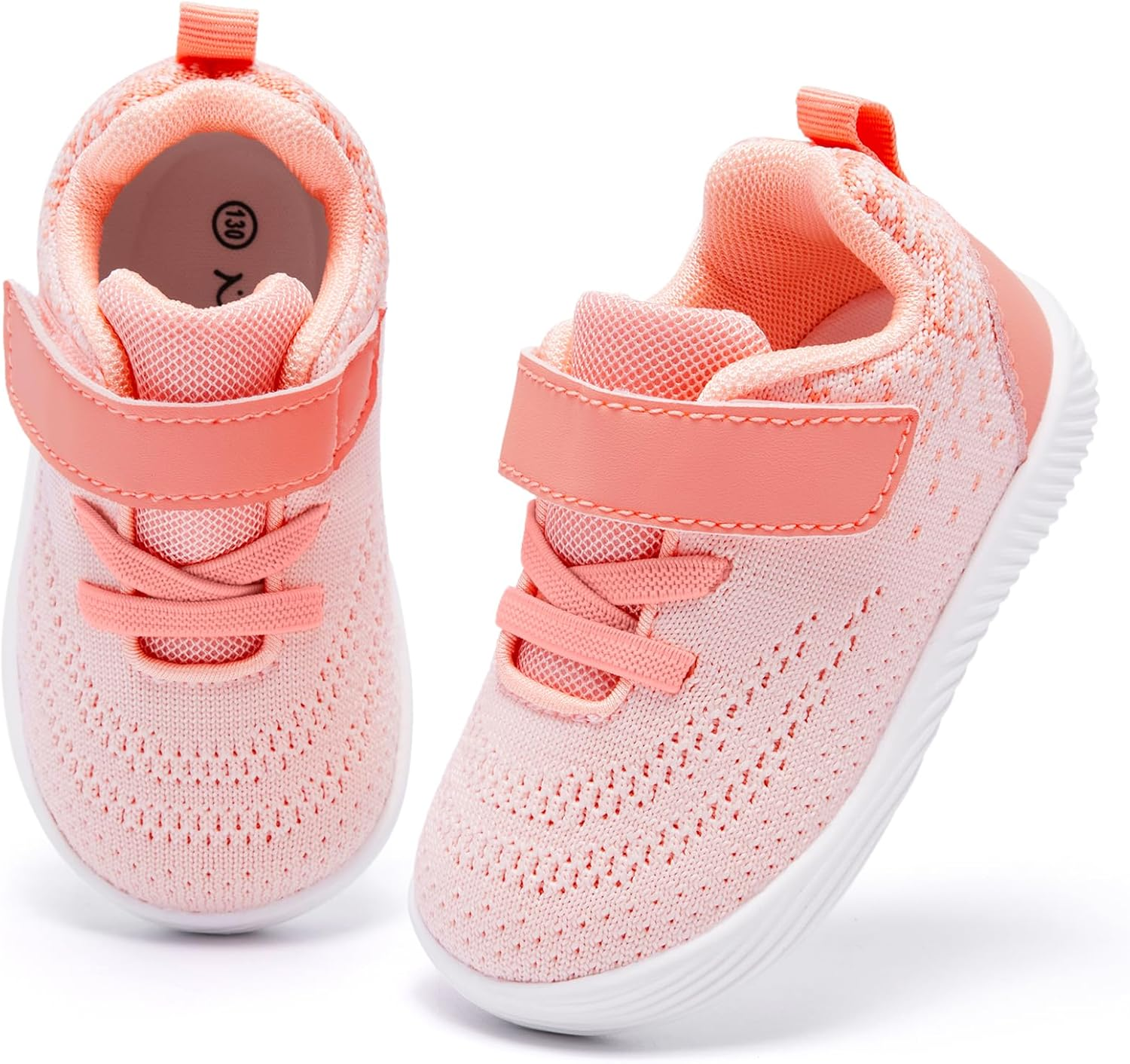 MORENDL Toddler Sneakers Baby Boys & Girls Barefoot Shoes Lightweight Breathable Walking Running Tennis Athletic Sport Shoes image number 4