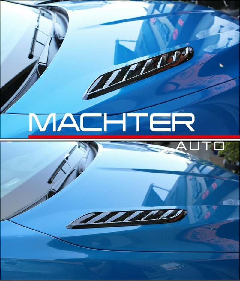 Pair of Gloss Black Bonnet Vents Suitable for Holden Commodore VF Ve/Hsv/Calais/Caprice