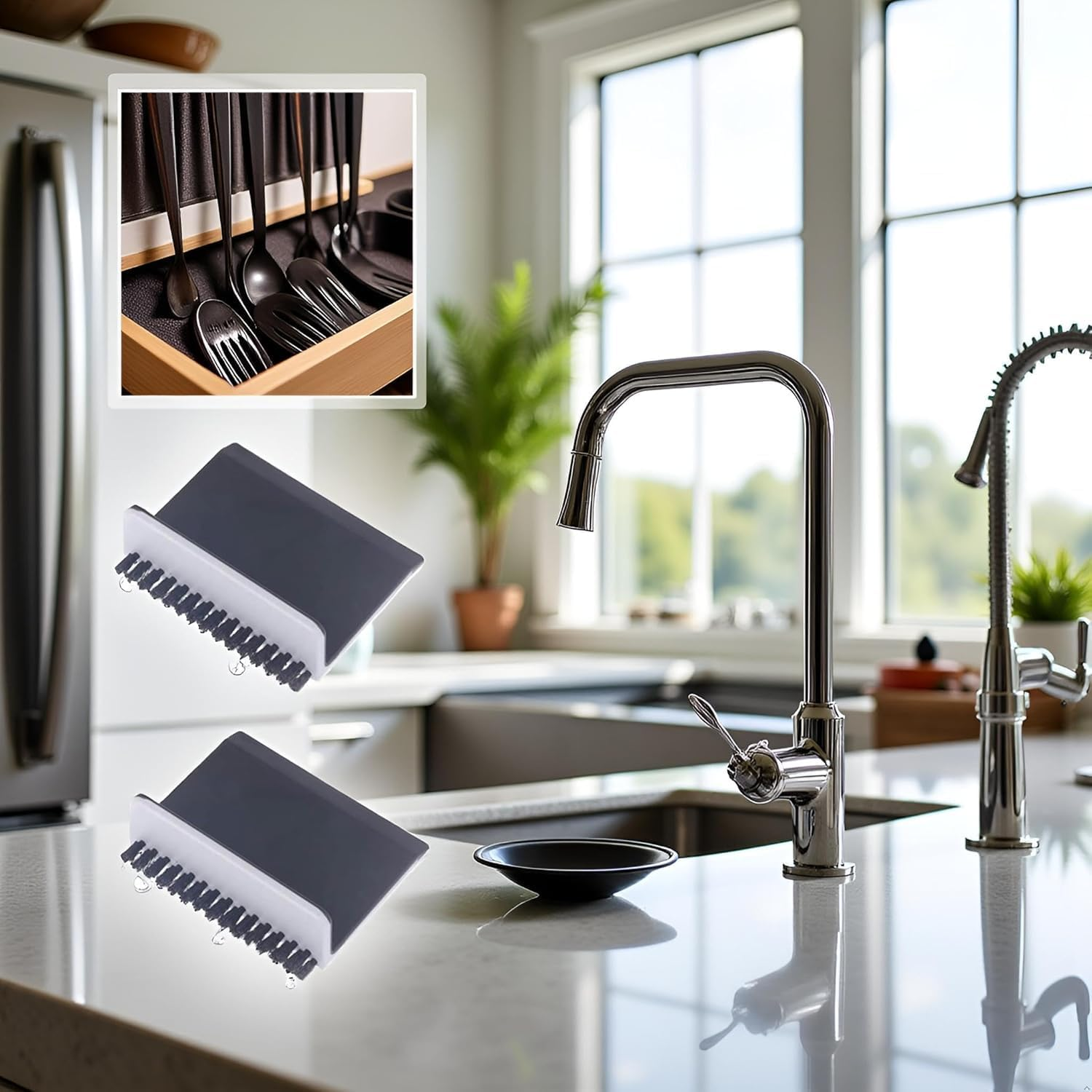 Kitchen Sink Squeegee Cleaning Brush Wiper Vegetable Cleaning Brush Wiper Home Kitchen Tool Accessories Household Squeegee