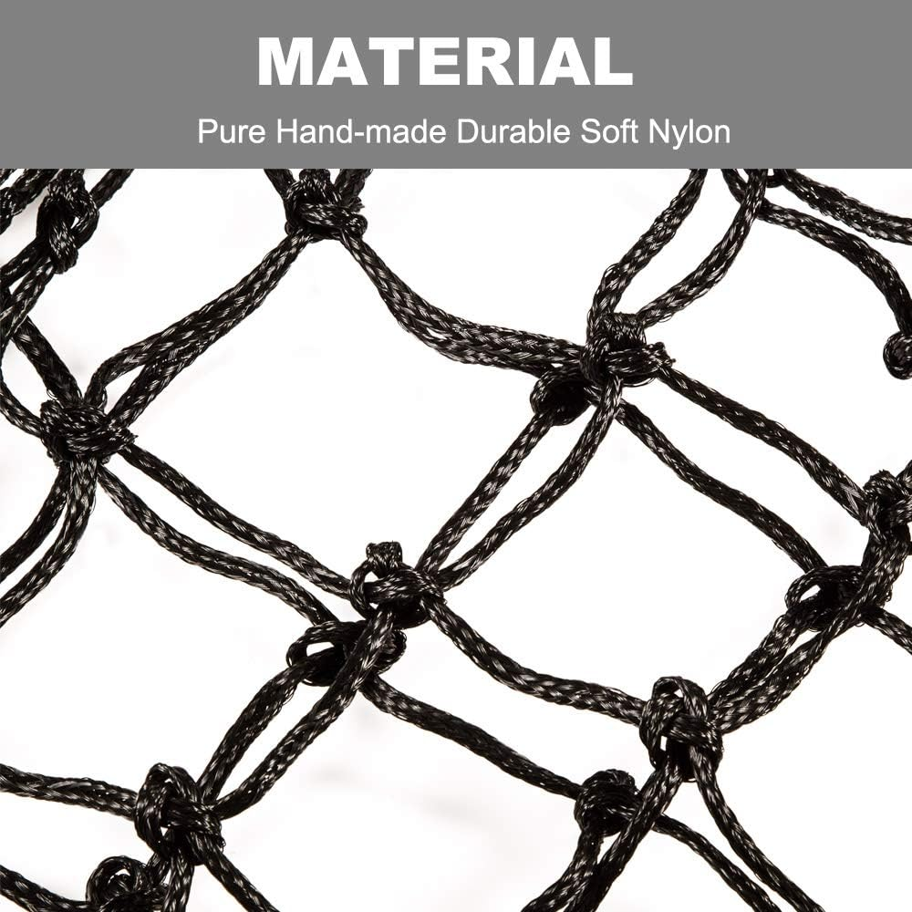 B BLOOMOAK 2 Pcs Horse Hay Net 40" Slow Feeder Hay Bag Equestrian Feeding Supplies (Black) image number 3