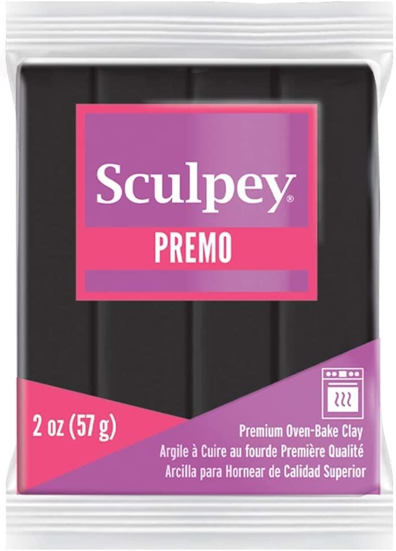 Sculpey PE02 5042 Premo SCULPEY - 57G - Black Polymer Clay