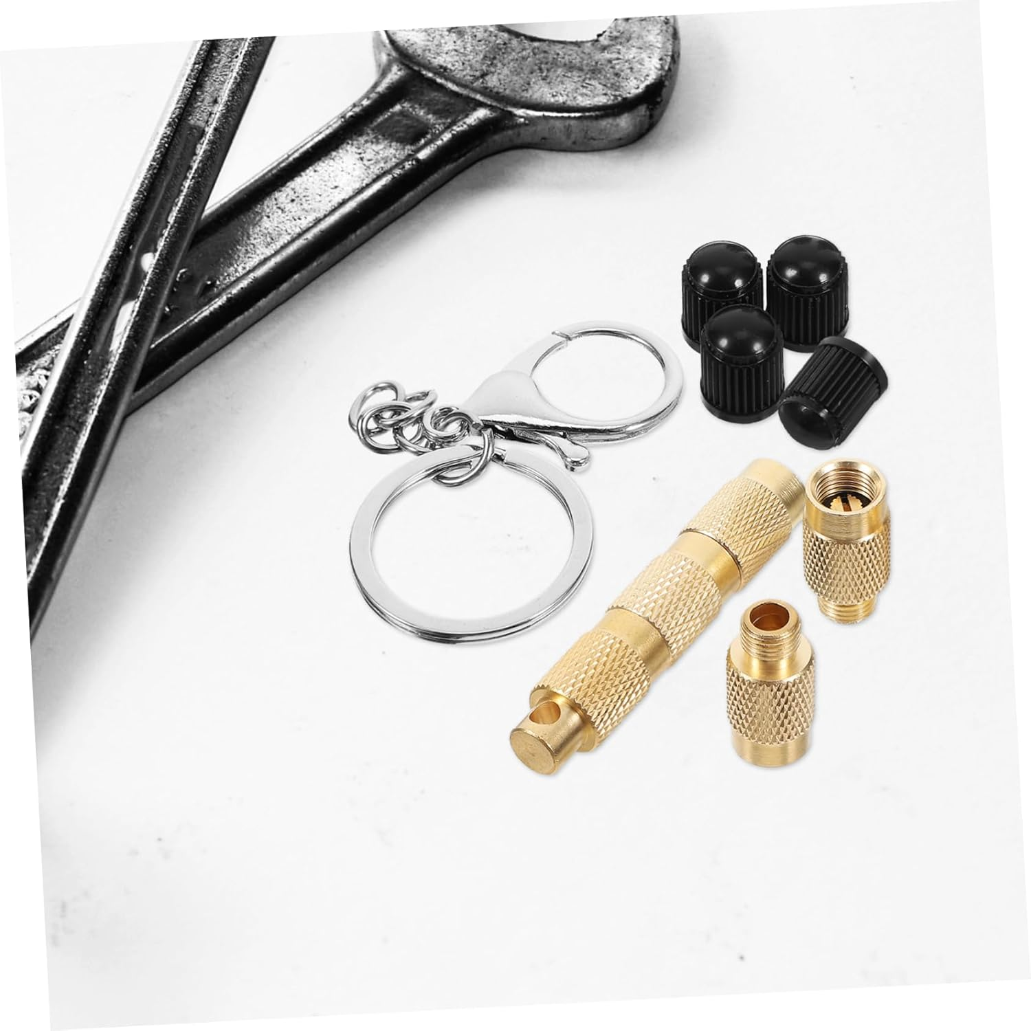 Parliky Automatic Tire Deflator Kit 4-In-1 Brass Tire Bleeder Valve for Off-Road Vehicles Car Tyre Deflation Tool Set Automotive Maintenance image number 5