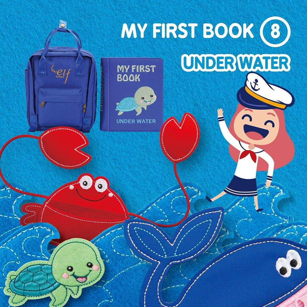 My First Book under Waterpremium Kids Book among Best Kids Books Educational Everywhere Kids Book Soft Touch Fabric Cloth Non-Toxic image number 3