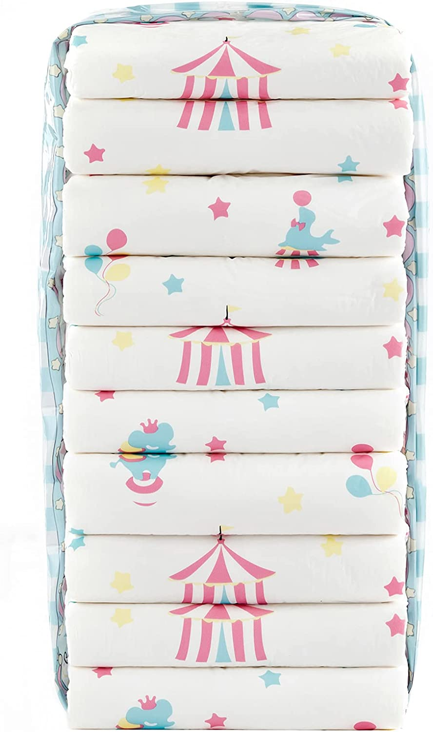 Littleforbig Adult Printed Diaper 10 Pieces - Little Circus L image number 3