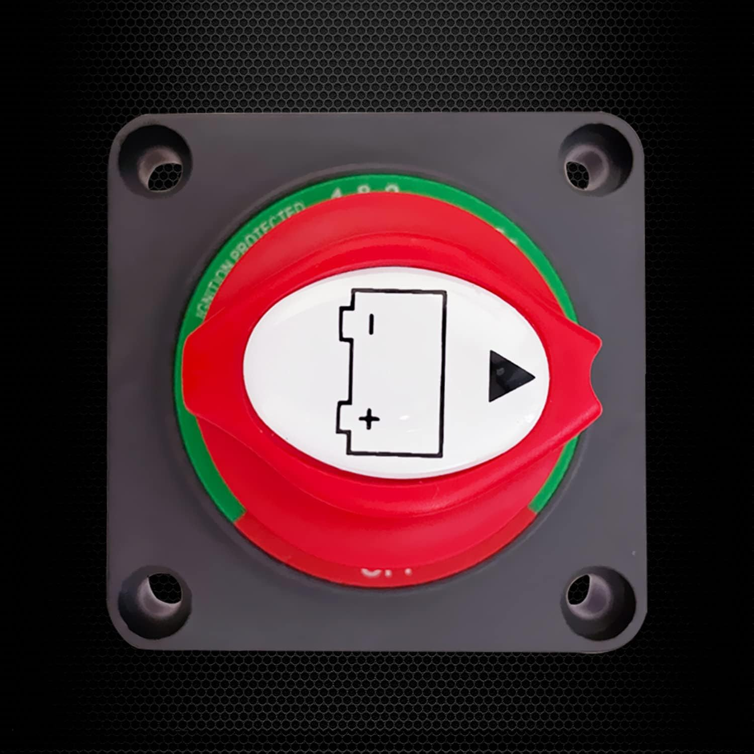 Ampper Panel Mounted 1-2-Both-Off Battery Disconnect Switch, 12-48 V Battery Master Cut Shut off Isolator Switch for Car, RV, Boat and More (1-2-Both-Off) image number 6