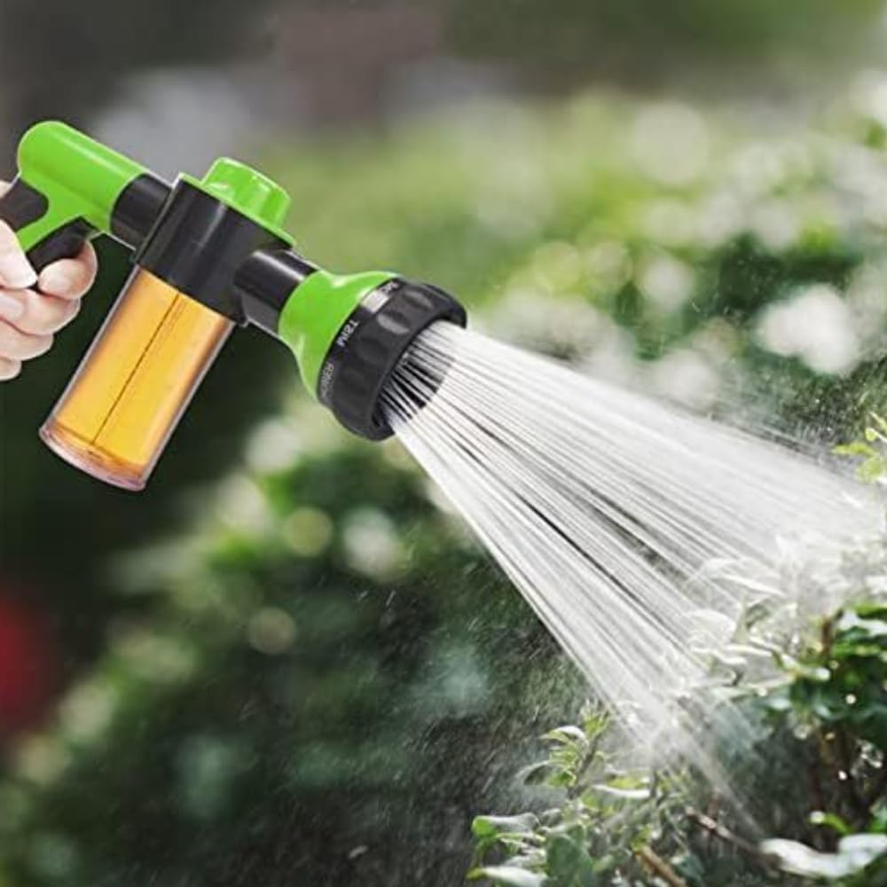 Foam Sprayer Gun Foam Sprayer Garden Hose Nozzle for Car Wash Pressure Nozzle for Watering Plants Soap Dispenser Gun High Pressure Car Wash Brush Foam Gun 8 Adjustable Spray Patterns image number 3