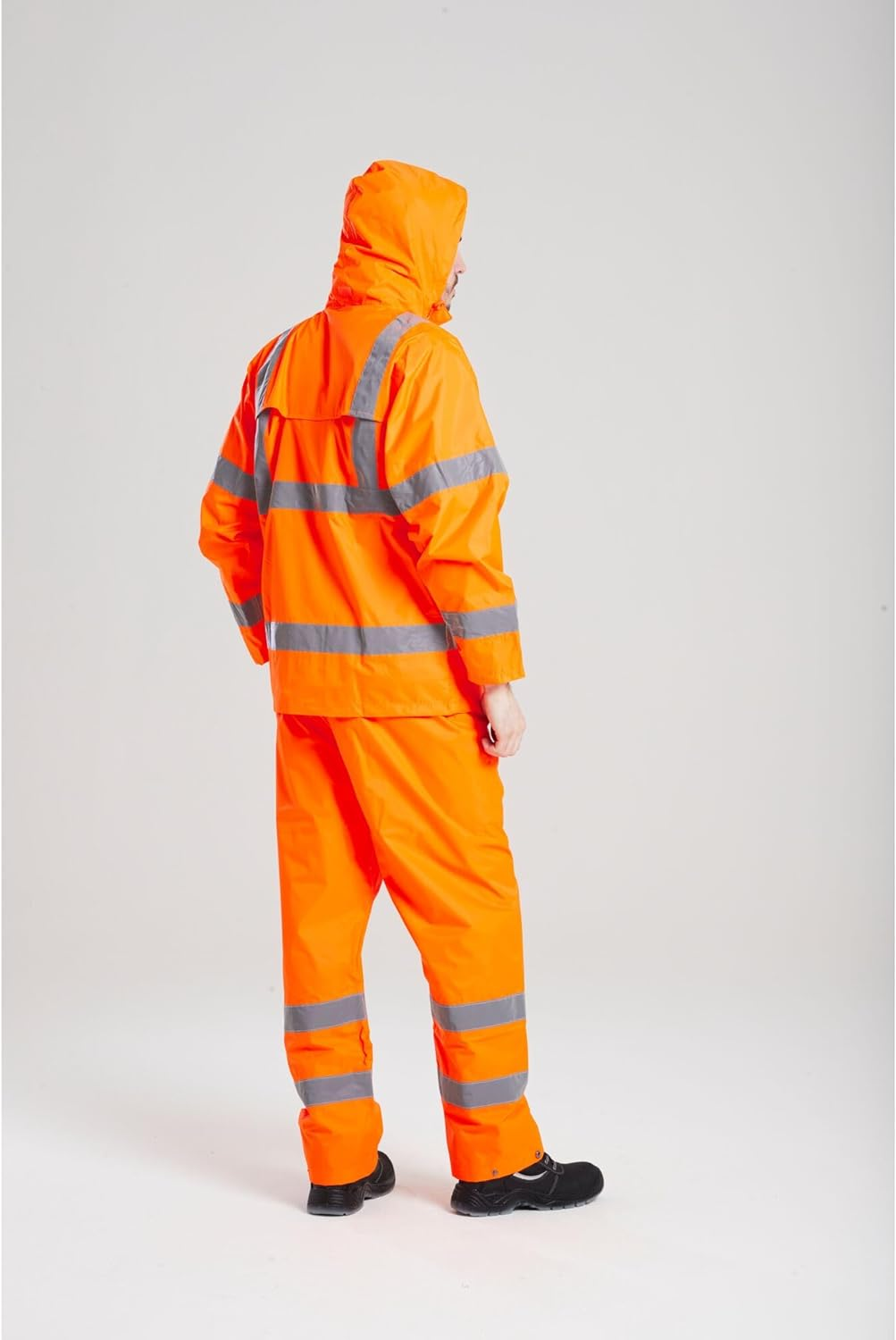 Portwest Mens Hi Vis Rain Trousers Orange