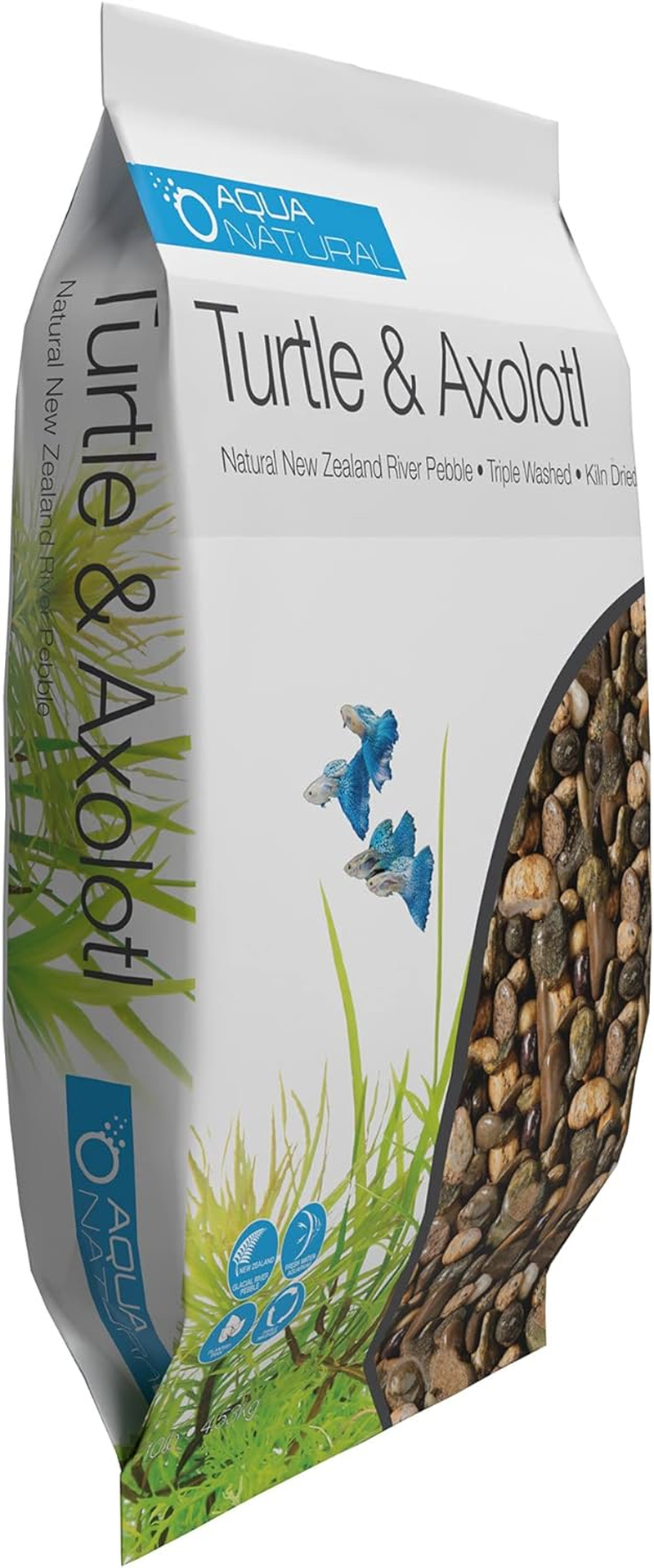 Aqua Natural Turtle and Axolotl Pebble, image number 2