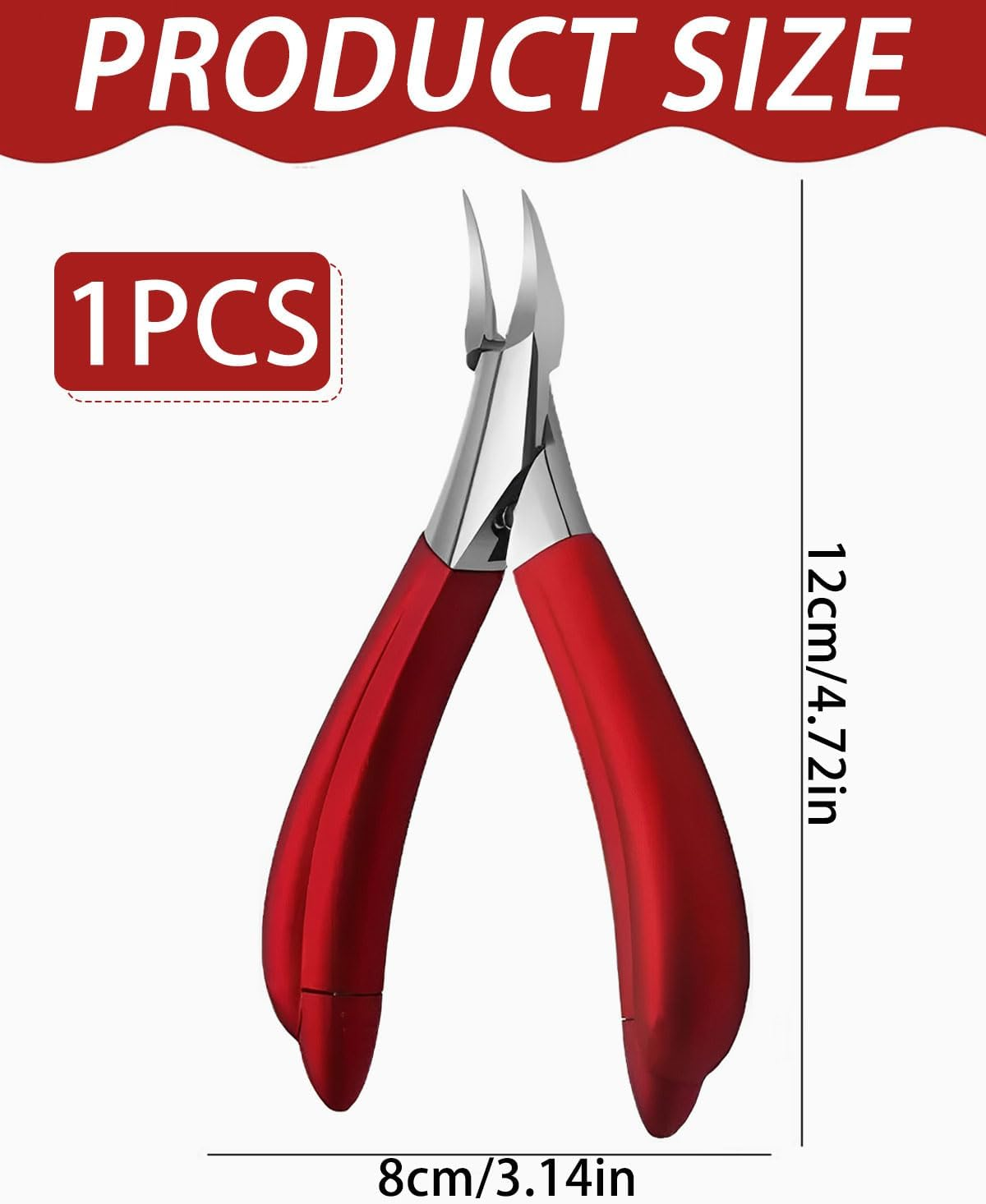 FUGLUS Toe Nail Clippers, Large, Professional Nail Clippers, Toenails for Seniors, Thick Nails with Wide Opening, Sharp Nail Clipper, Long Handle, with Nail Stripper and Nail File