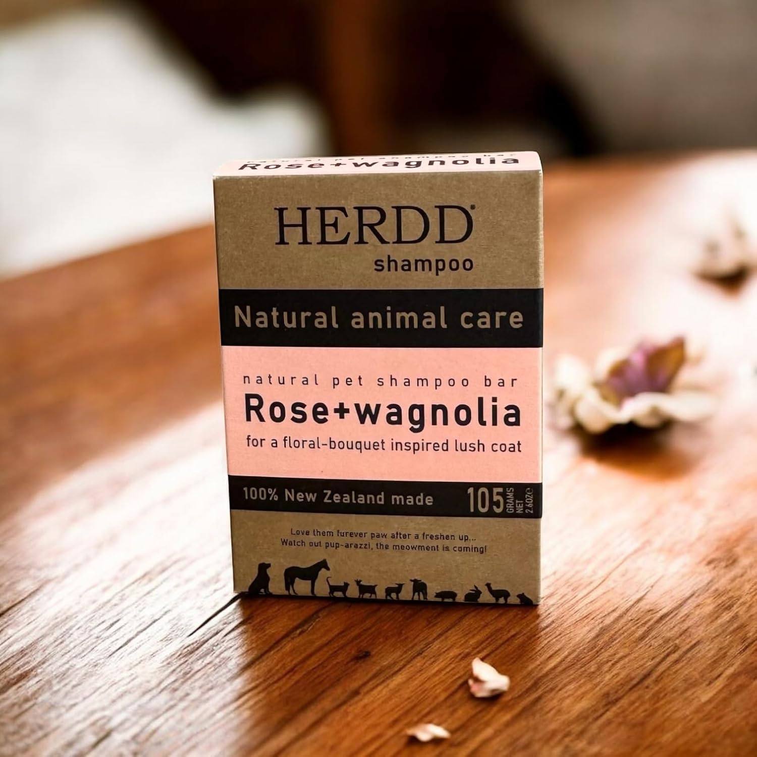 HERDD Shampoo Bar for Pets | Rose & Wagnolia, Nourishing, Anti-Itch, Detangling Shampoo for Dogs, Cats & Horses image number 1