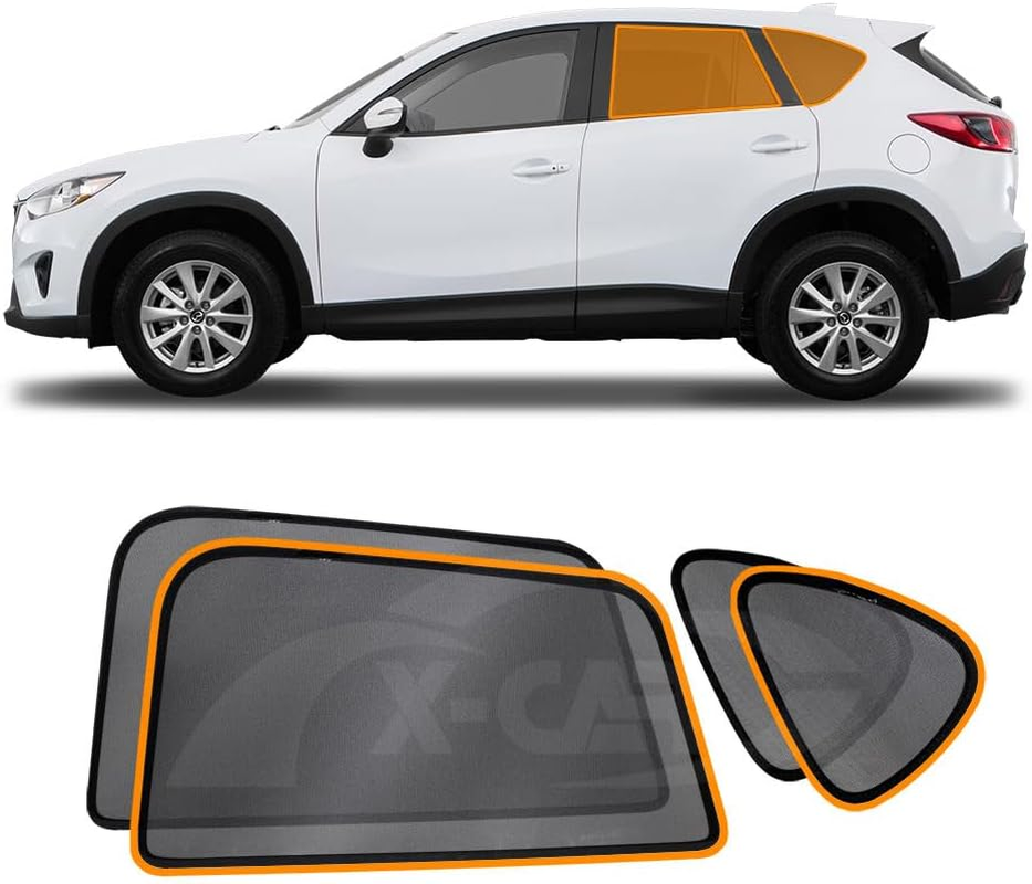 X-CAR Rear Port Window Sun Shade for Mazda CX-5 CX5 2012-2017 Magnetic Car Sun Blind Mesh image number 2