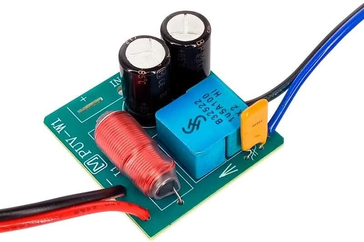 HOOCI 2PCS 2 Way 60W Hifi Stereo Treable Bass Frequency Divider Home Theater for 2-4 Inch Speaker Audio Crossover Filters image number 3