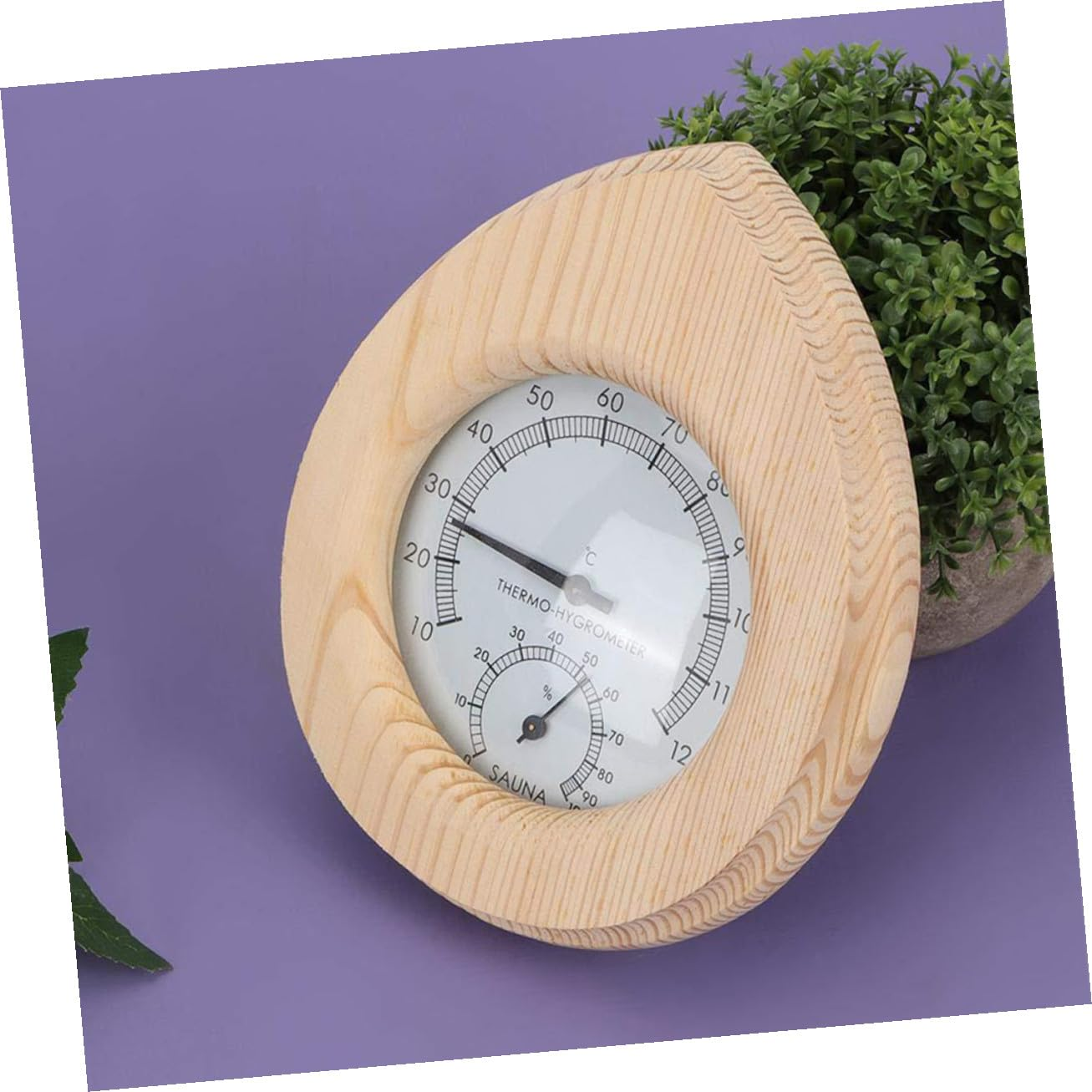Abaodam Portable Sauna Hygrometer and Thermometer Dual-Use Indoor Outdoor Temperature Humidity Gauge for Sauna Rooms Nursery Garden High Precision Monitoring image number 1