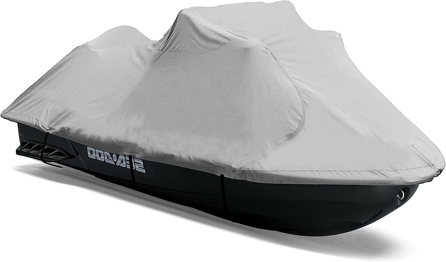 Pyle Waterproof Heavy Duty Jetski Cover - 139&rsquo;&rsquo; - 145&rsquo;&rsquo; Inch Mildew Resistant Watercraft Storage Cover with Adjustable Strap & Elastic Cord for Tight Custom Fit - Marine Grade Protection - PCVJS14 image number 2