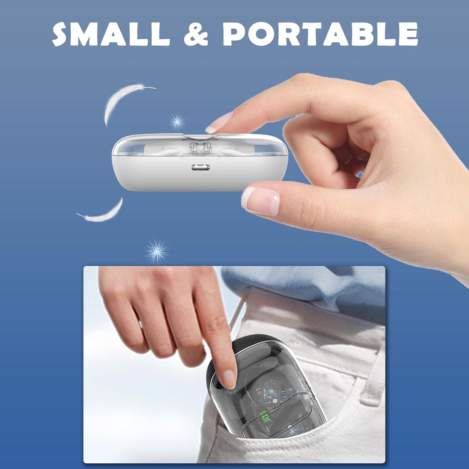 Xmenha Open Ear Wireless Bone Conduction Sport Headphones Bluetooth 5.3, Multiple Colors, IPX5 Water Resistant, 30H Playtime, USB-C, Touch Control, Adult Unisex, Xmenha-Zxy-Ows80 image number 3