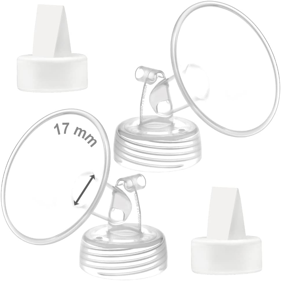 Maymom 17Mm Flange and Duckbill Valve Compatible with Spectra S1 Spectra S2 Breastpump Not Original Spectra S2 Accessories Not Original Spectra Pump Parts Replace Spectra Duckbill Valve and Flange image number 5