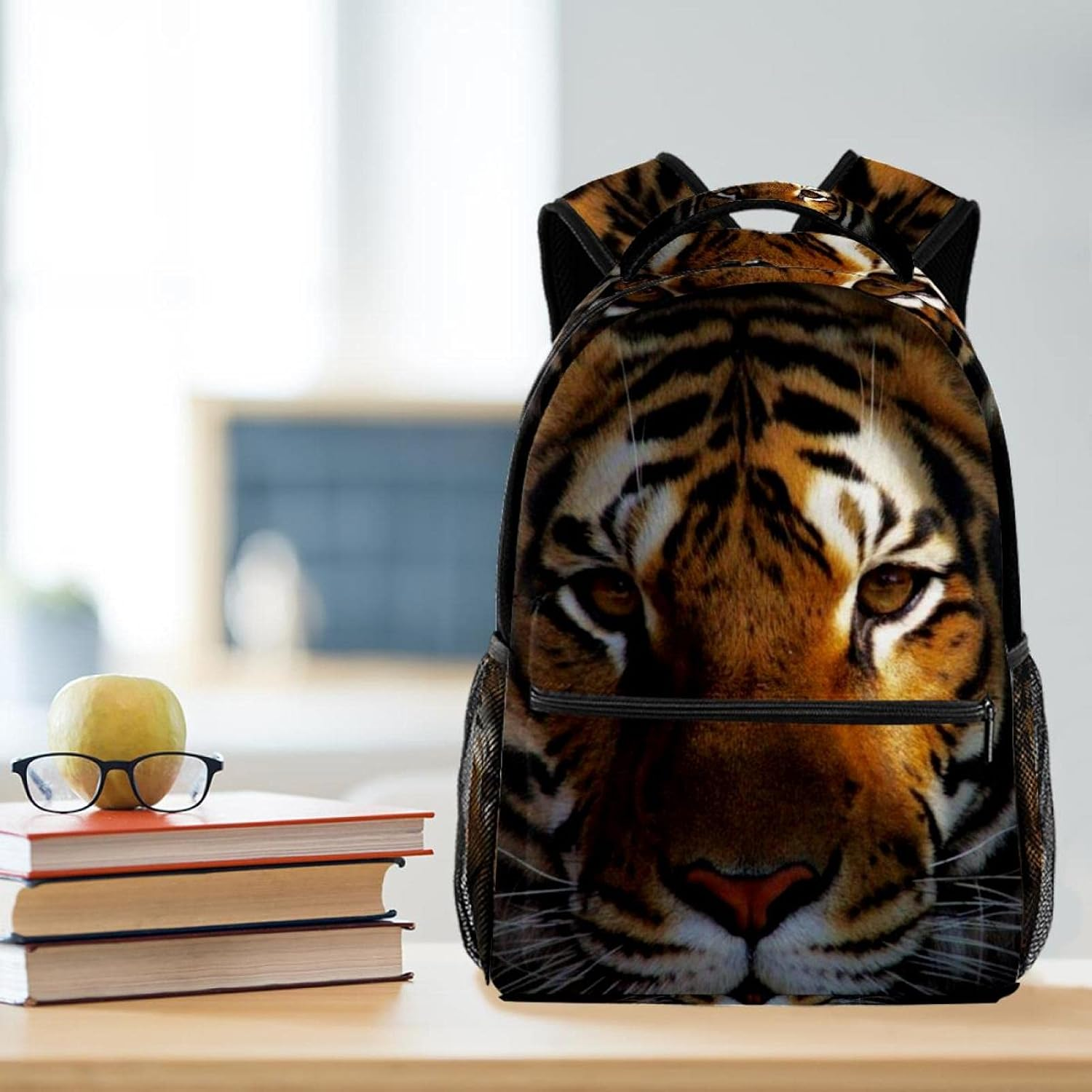 Animals Tiger Backpack Students Shoulder Bags Travel Bag College School Tote Backpacks image number 2