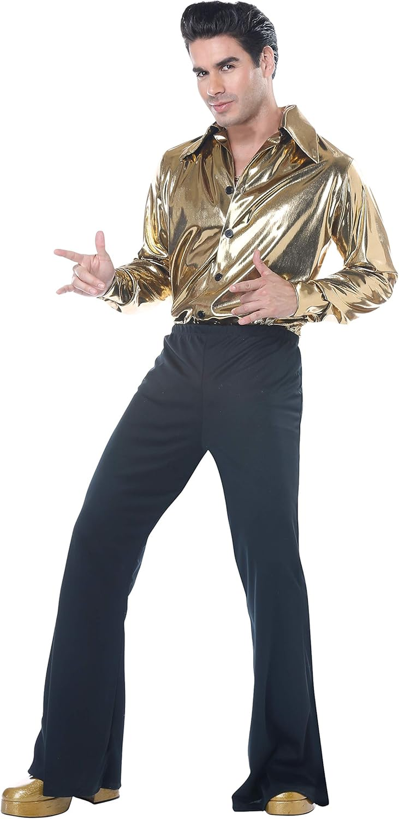 California Costumes Mens Disco King - Adult Costume, Gold, X-Large