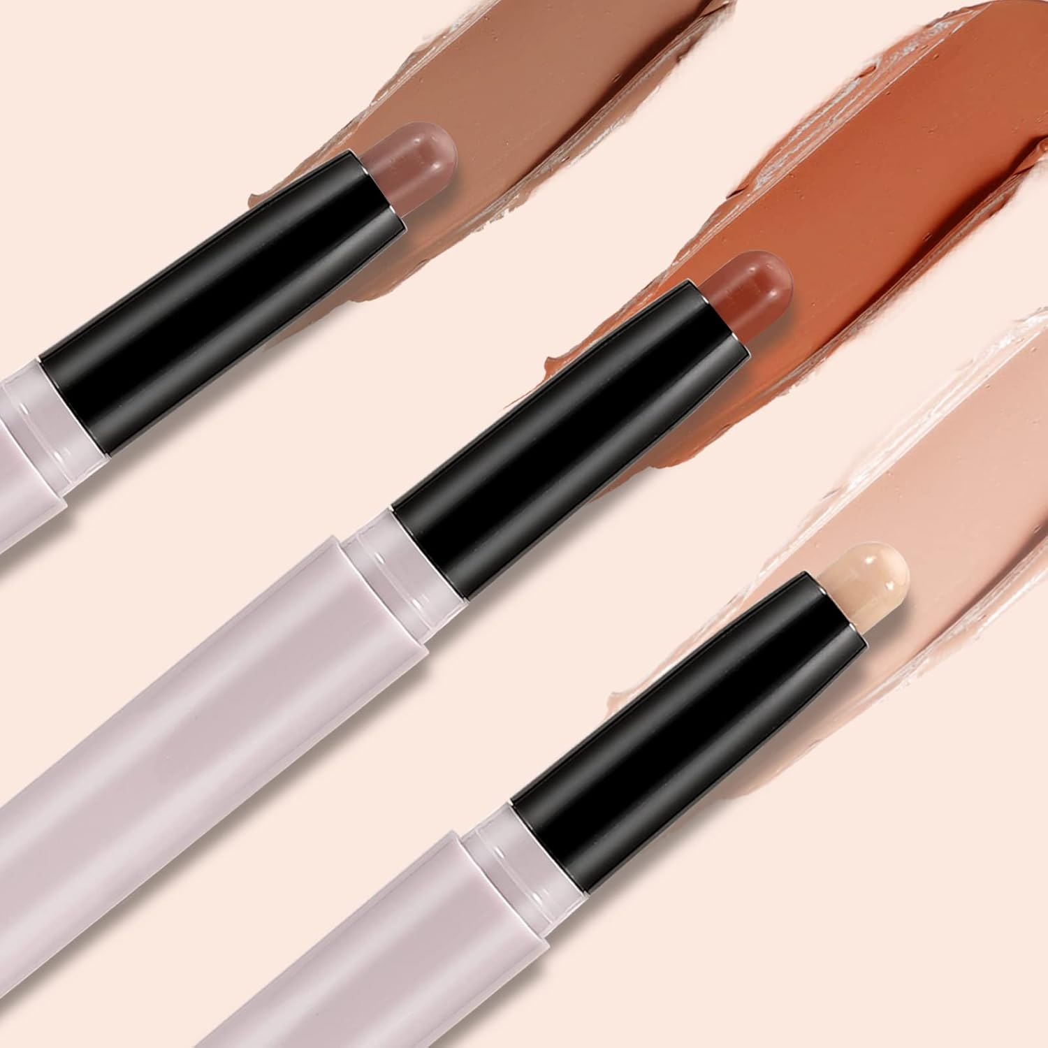 Boobeen Matte Eyeshadow Stick, Waterproof Eye Shadow Pencil Creamy, Long Lasting Eyeshadow Makeup, Rich Color for Dimensional Eye Makeup