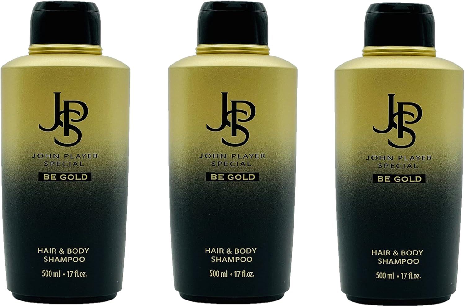 John Player Special Gold Hair & Body Shampoo 3 X 500 Ml image number 1