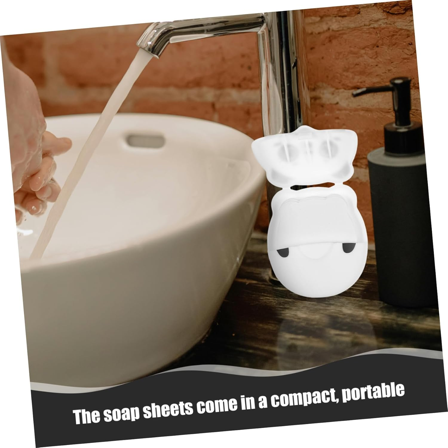 BESPORTBLE Travel Hand Washing Soap Sheets Disposable Paper Soap for Students Outdoor Activities and Travel image number 5