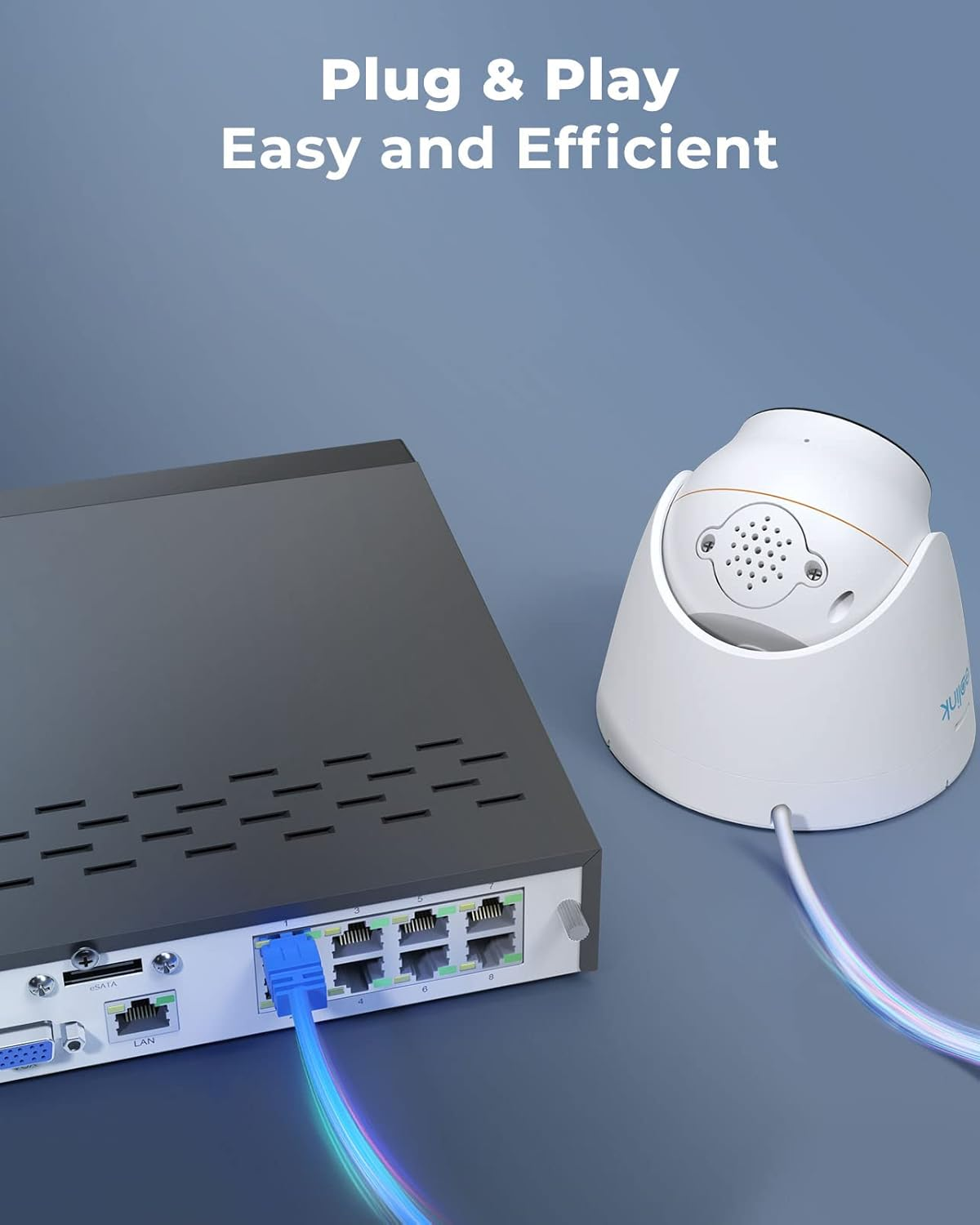 REOLINK RLK8-1200D4-A 12MP Poe Security Camera System, 4Pcs H.265 Surveillance IP Cameras Wired in 12 Megapixel UHD, Person Vehicle Pet Detection, Spotlight Color Night Vision, 8CH NVR with 2TB HDD image number 5