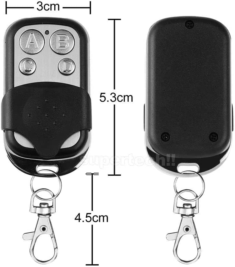 TAVICE Universal Garage Door Remote Replacement Cloning Car Gate Opener Wireless Control Key Fob 433Mhz (Two Pack) image number 2