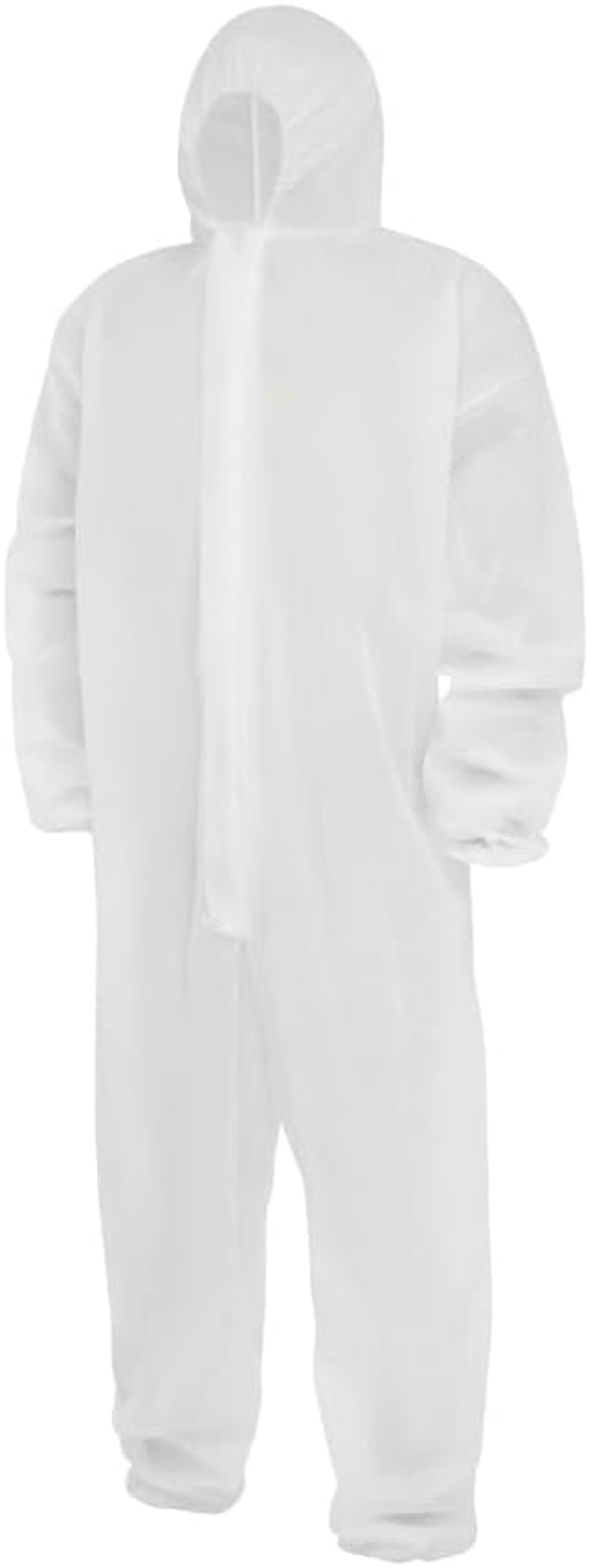 Shield Right Disposable Polypropylene Coveralls - Full-Body Protection with Hood, Elasticized Waist, Zip Front, Lint-Free, HACCP Certified Suit for Painting, Cleaning image number 2