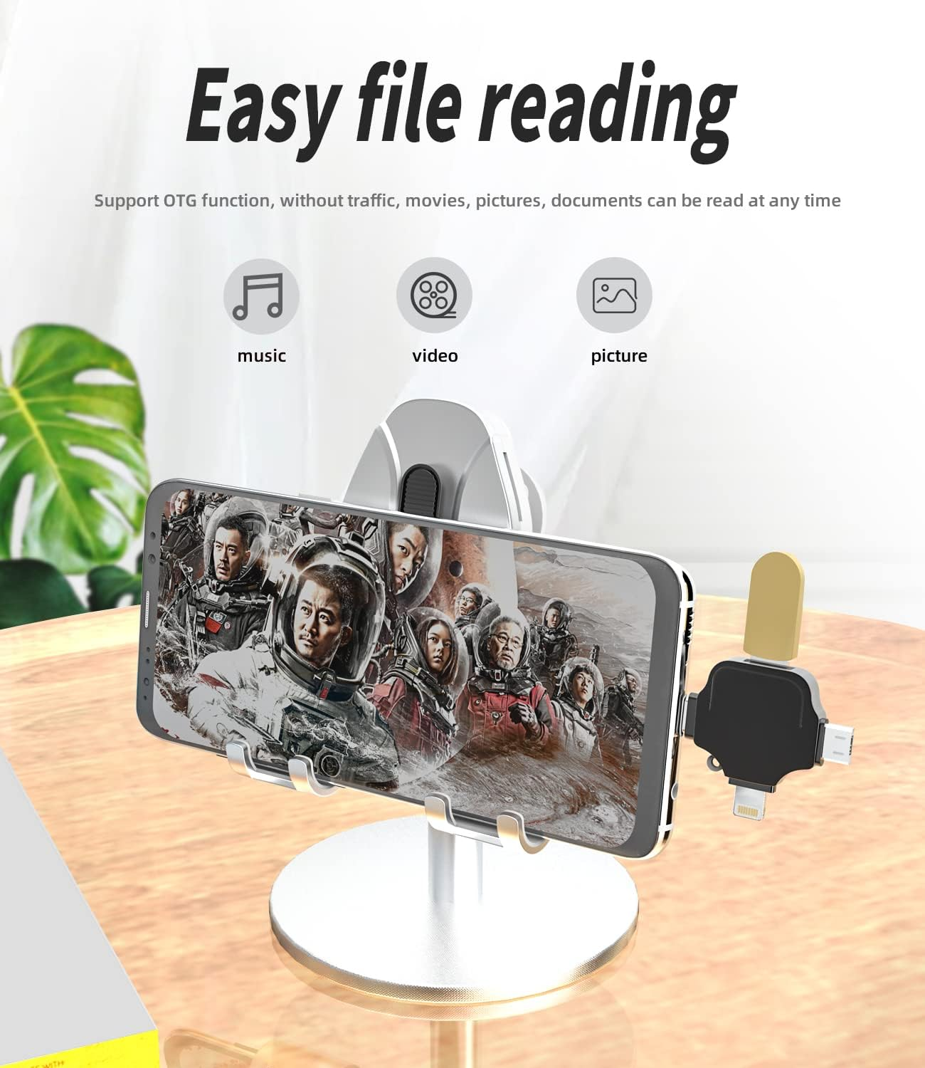 Lightning Male to USB Female Adapter for Apple for Iphone15 Pro Max plus for Ipad OTG Cable Micro Type C Android Thunderbolt 3 Port Adaptador Conector Micro USB C Camera,Flash Drive,Mouse,Keyboard image number 2