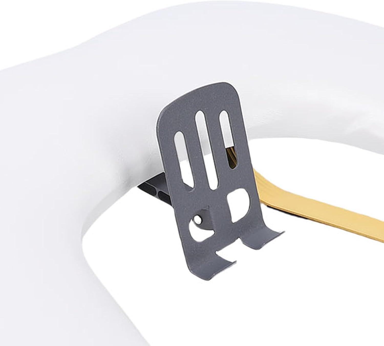 Depisuta Nail Arm Rest, Dual Purpose Arm Rest, Ergonomic Hand Support with Adjustable Phone Stand for Nail Tech, Curved Cushion Non Slip Base Wipe Clean PU Leather for Salon (White) image number 5