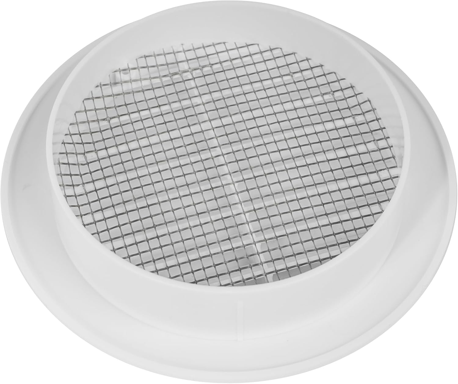 Vent Systems 2 Pack 90Mm White Air Vent Cover - round Air Vents - Grill Cover - Integrated Insect Protection - HVAC Vents for Bathroom, Home Office, Kitchen image number 1