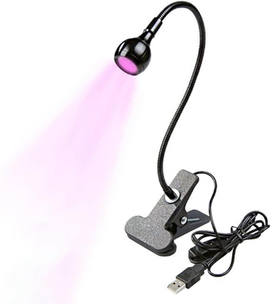 Gyorwst UV LED Nail Lamp - Mini LED Nail Lamp Gel X Lamp for Nails with Securing Clip Rotatable LED Light, Black Easy to Use image number 3