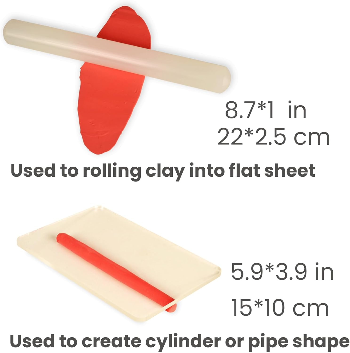 BOHS Modeling Foam Clay Tools Kit - Air Dry,Squishy - for Craft Project Supplies, Party Favors,Slime Making - 24 Colors,1.76 OZ (50 Grams) per Color - with Tools, Roller, and Cylinder Shaping Sheet image number 2