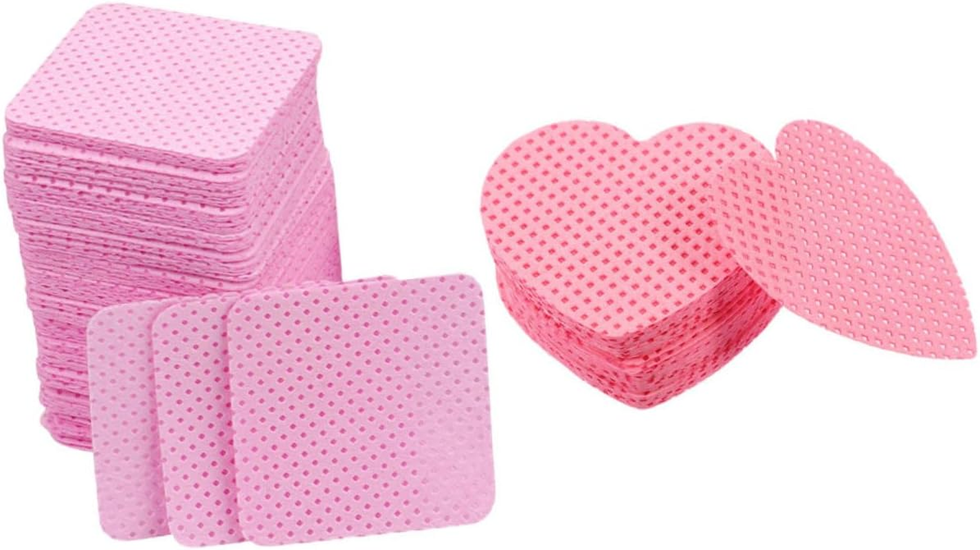 400Sheets Cleaning Pads Lint Nail Wipes for Nail Polish Remover Reusable Cotton Pads for Gel Remover for Care and Eyelash Extensions