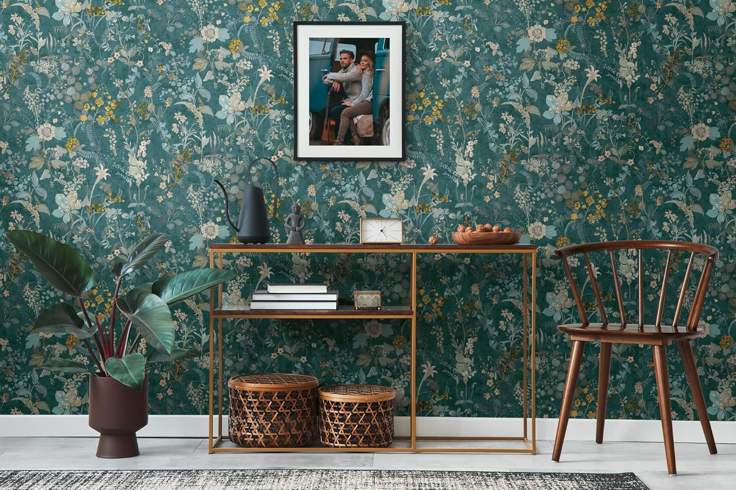 A.S. Cr&eacute;ation the Bos 388253 Non-Woven Wallpaper Petrol Blue Jungle Wallpaper 10.05 M X 0.53 M Made in Germany image number 4