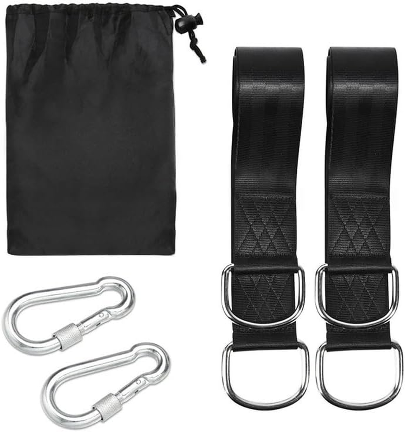 FUNNTY the Tree Swing Suspension Sling Kit Holds 2,000 Pounds. Features a 5-Foot Super-Long Sling with a Safer Lock, and Comes with a Carrying Bag for Easy and Quick Installation image number 4