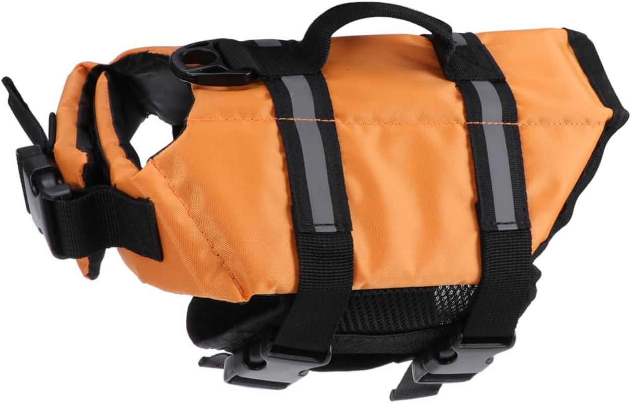 BESPORTBLE Pet Life Jacket Buoyancy Preserver Ripstop Fabric Xs Orange with Rescue Handle Lightweight Swimming Vest for Small Dogs Safety Float Gear image number 4