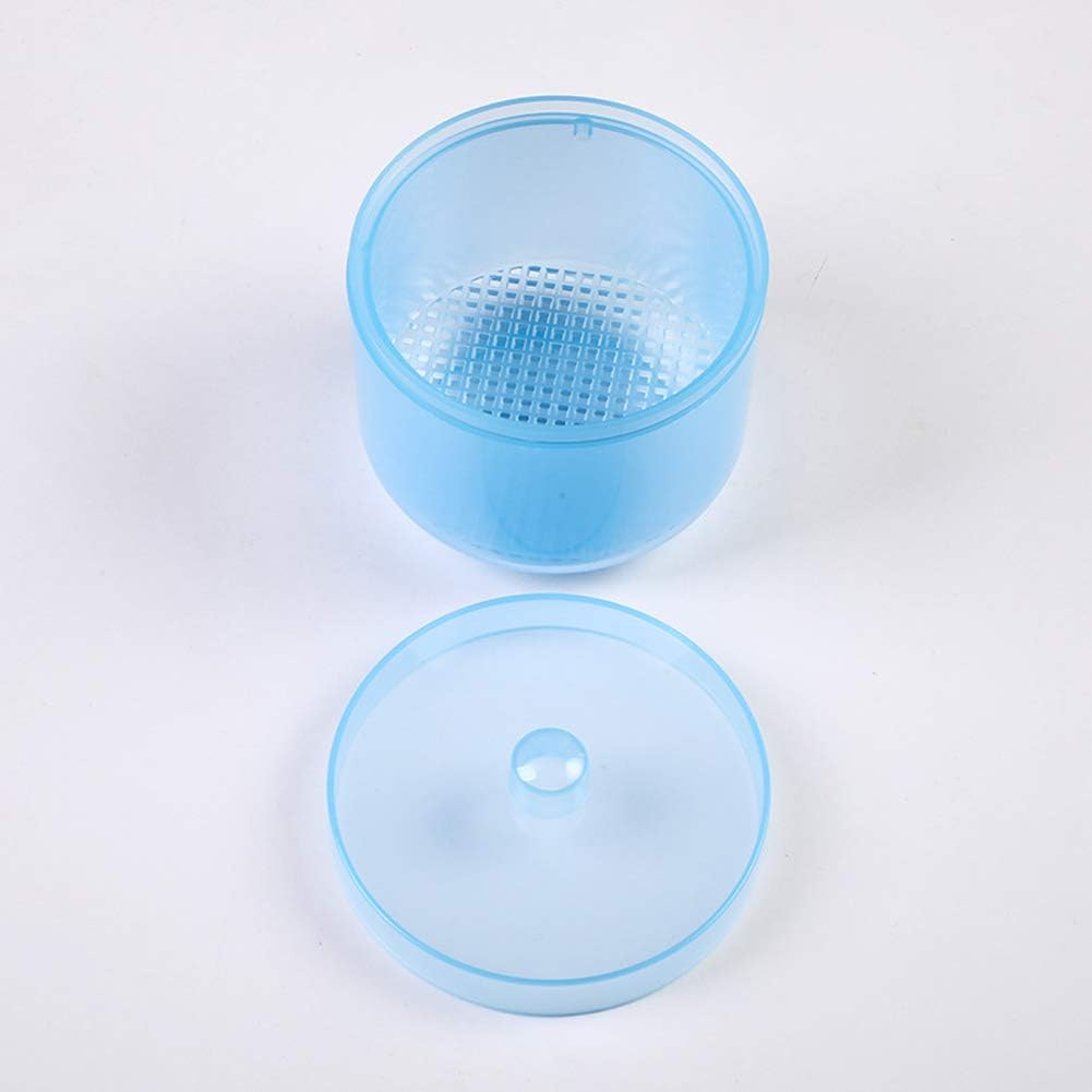 1 Piece Nail Art Tool Cleaning Cup Nail Art Tool Sterilizer Cup Nail Tools Cleaning Tray Box Container Net Basket Case Manicure Tools Jar Soak Box for Nail Art Accessories, Blue image number 2