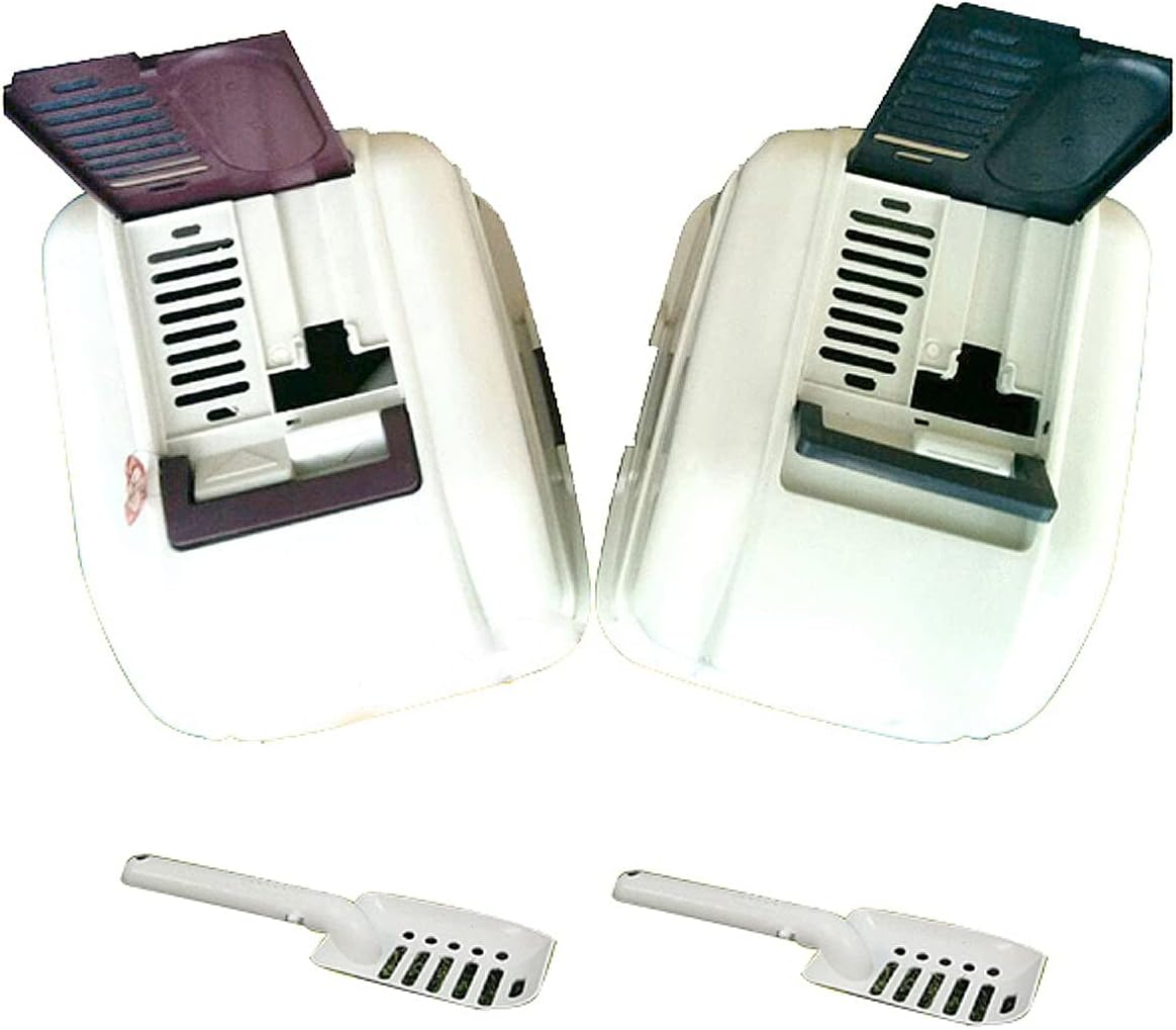 Salesbay Portable Hooded Cat Toilet Litter Box Tray House with Handle and Scoop image number 2