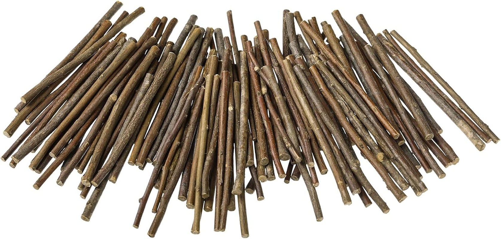 LAZACA 120Pcs Craft Sticks, Wood Sticks Crafting Twigs Crafts Log Toy DIY Photo Props Rustic Decorations Ornaments 10Cm 0.3-0.5Cm image number 1