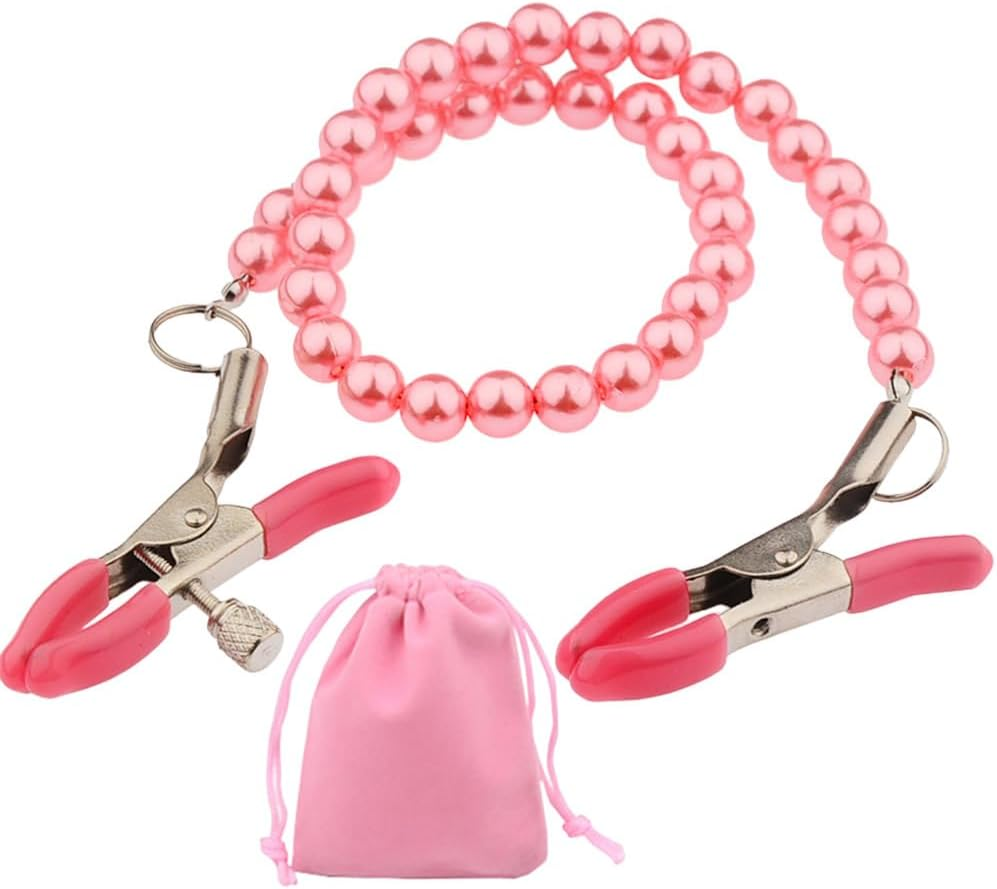 Breast Clip Toy Nipple Clamp Non Piercing Body Chain Pink Nipple Clips Women Body Adjustable Chain Clamp Nipple for Pleasure Sex Ladies Clips image number 2