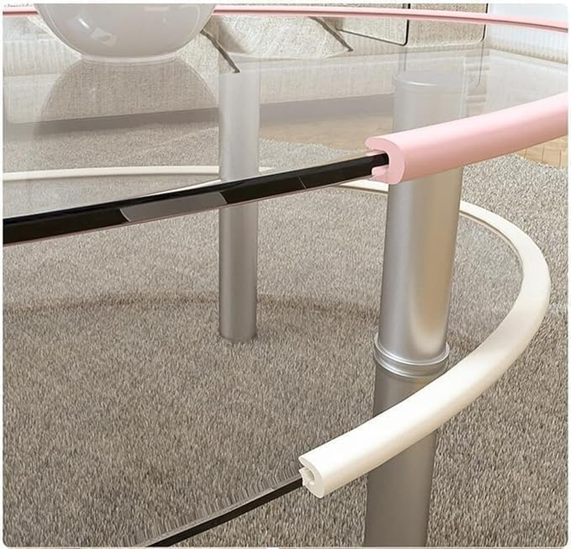 Furniture Foam Corner Guards Protect，Safety Bumpers Kit,Baby Table Anti-Collision Strip for Table, Fireplace, Countertop(2-Meter Long White with 4 Corners) image number 4