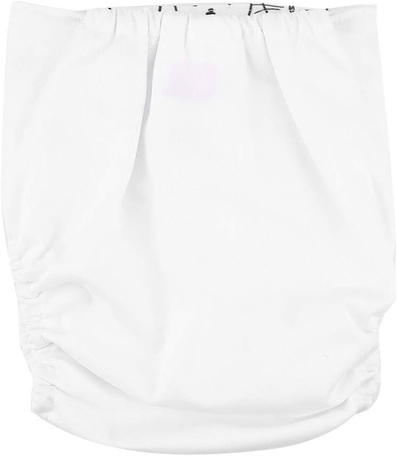 Baby Cloth Diaper Cover Nappy Reusable, 4Pcs Waterproof Washable Reusable Newborn Nappy Cover Adjustable Size for Baby/Girl/Boys (A)