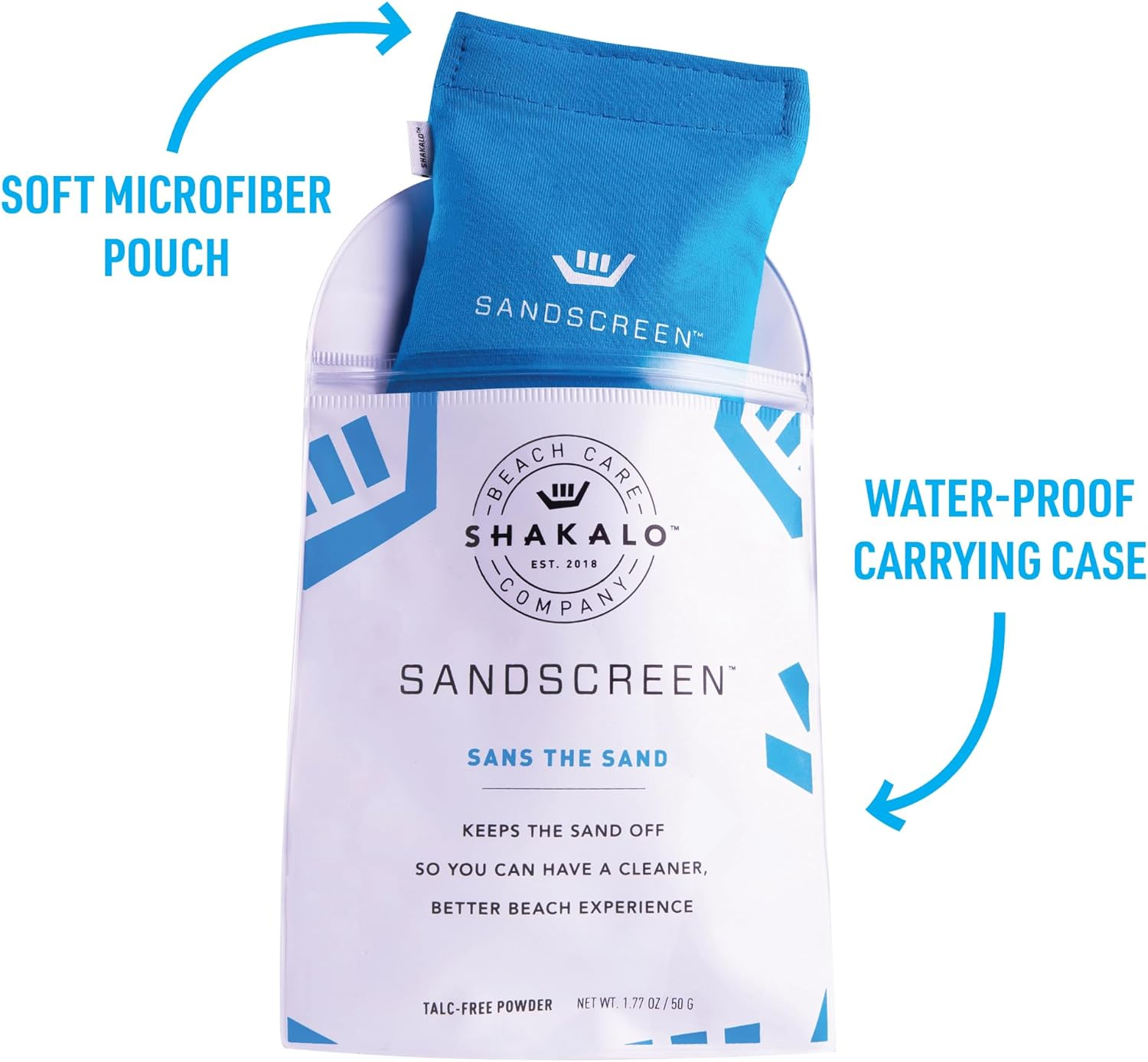 SANDSCREEN Sand Removal Bag | Talc-Free and Reef Friendly | Fresh, Clean and Sand Free image number 2