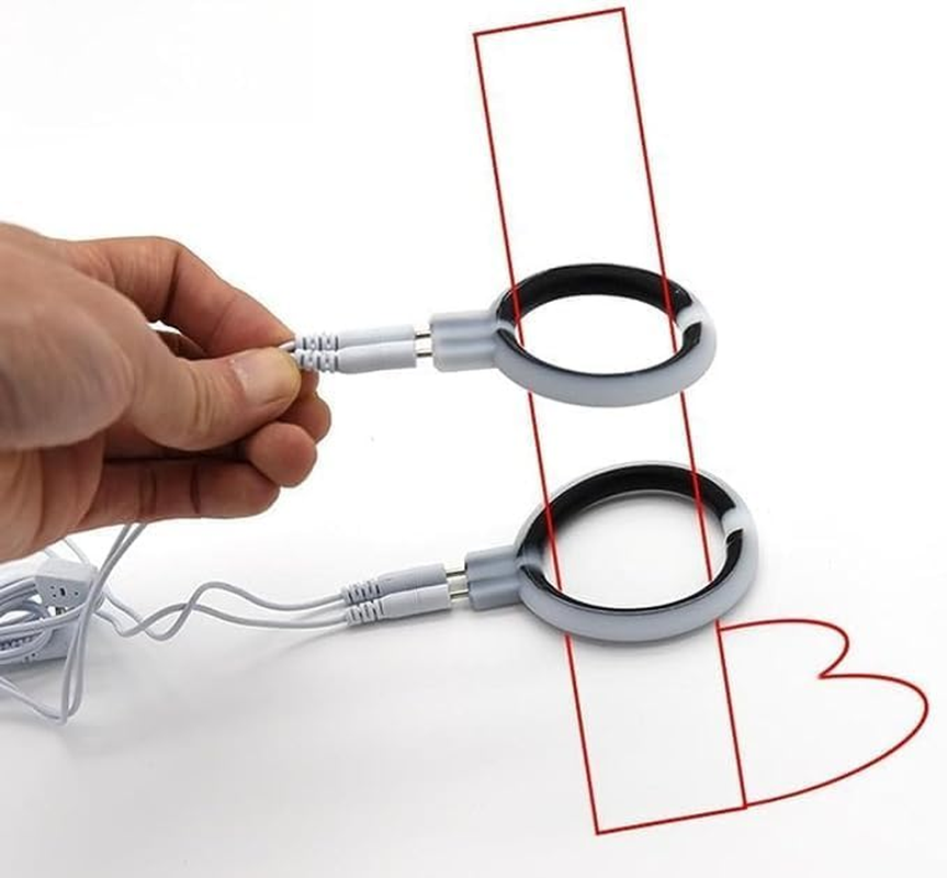 Electric Penis Rings Extender Enlarger Enhancer Cock Rings Electric Shock Cock Penis Rings Cock Rings for Adult Men Sex Toys image number 4