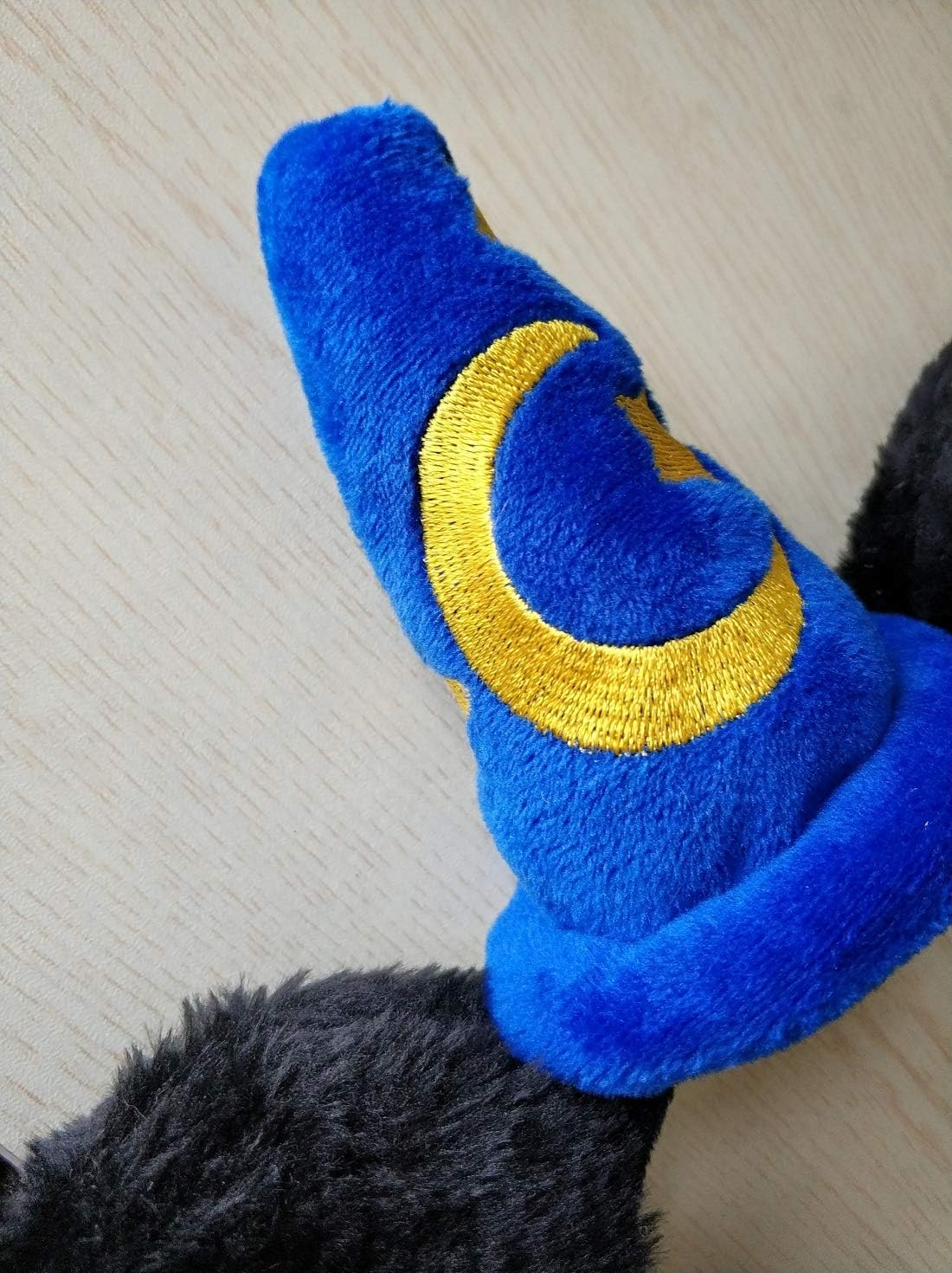 Glitter Black Mouse Ears Headband Sequin Costume MM Butterfly Hair Hoop Adults Women Girls for Family Trip Park Cruise Photo (Yellow Moon Stars) image number 3