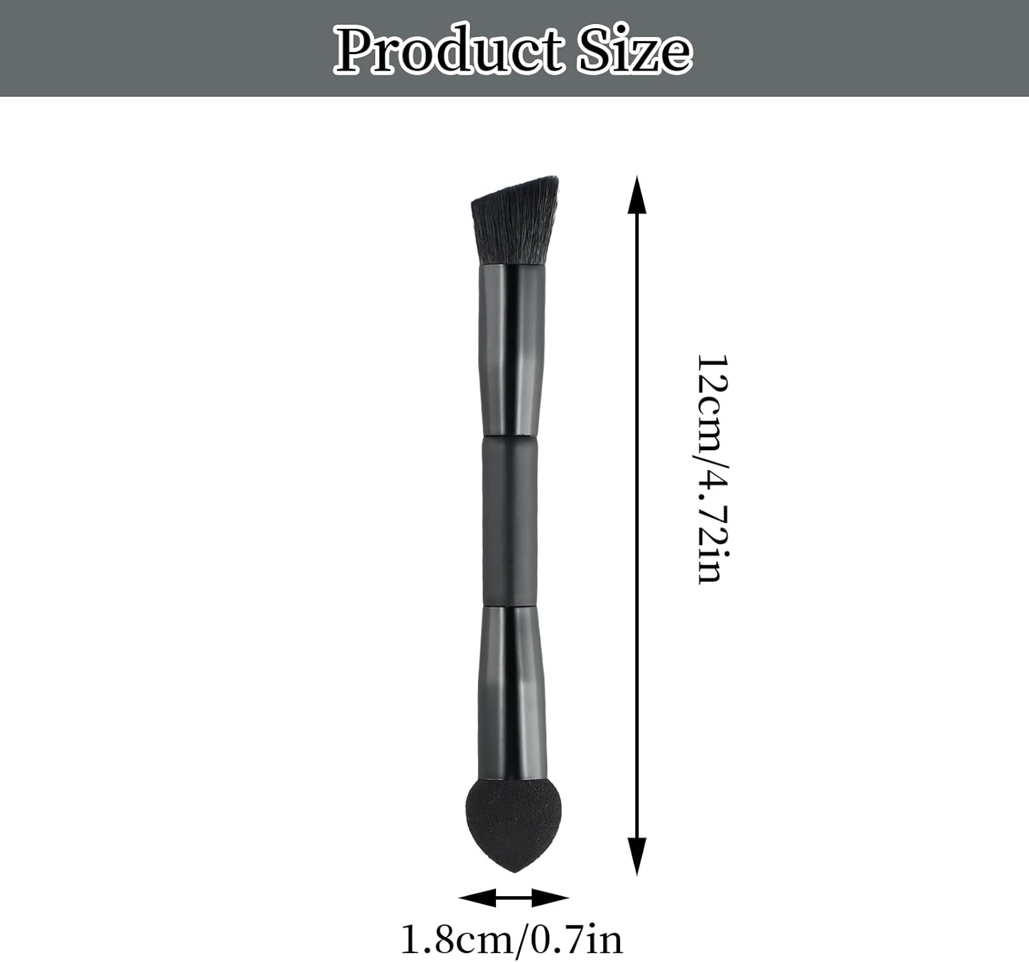 Hair Root Concealer Brush with Double Headed, Touch up Hair Color for Roots, Sponge Brush for the Hairline, Root Powder Brush for Men and Women Cover Hairs image number 2